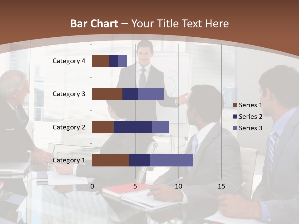 Laptop Partner Businesspeople PowerPoint Template