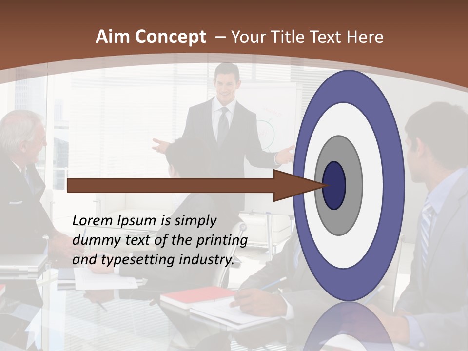 Laptop Partner Businesspeople PowerPoint Template