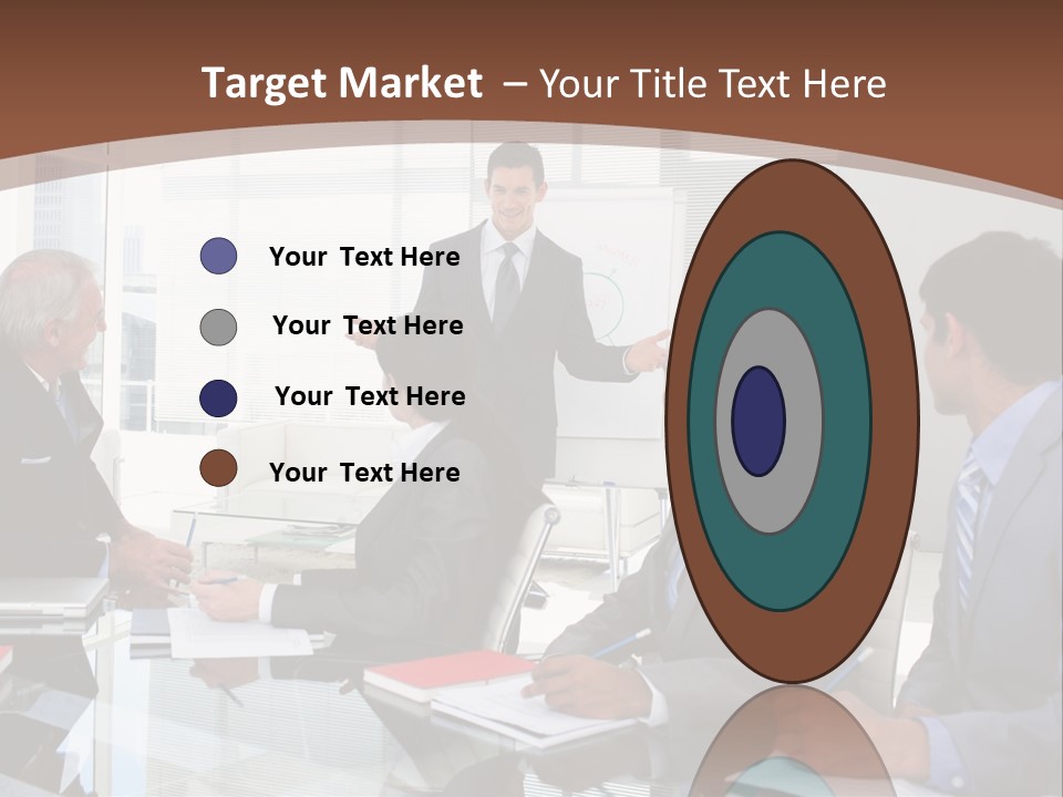 Laptop Partner Businesspeople PowerPoint Template