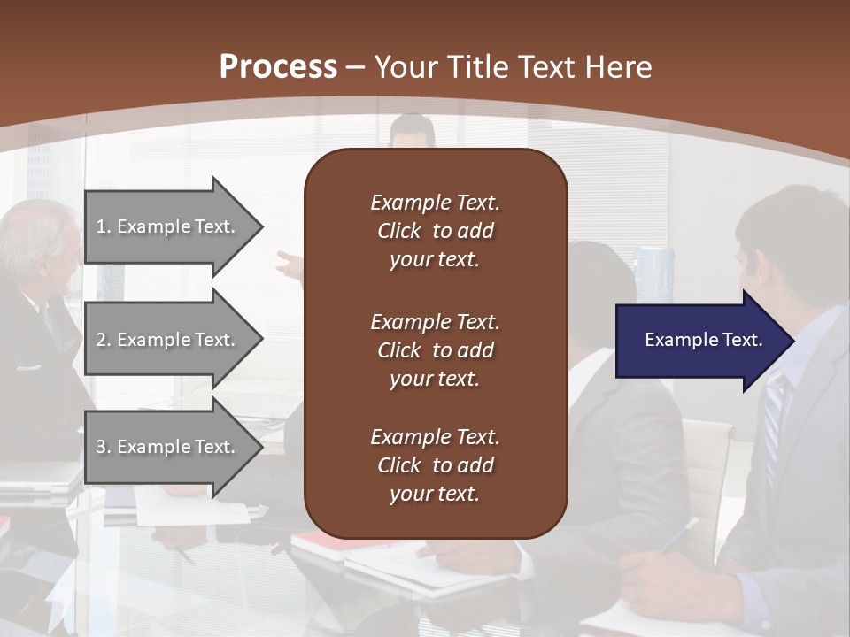 Laptop Partner Businesspeople PowerPoint Template
