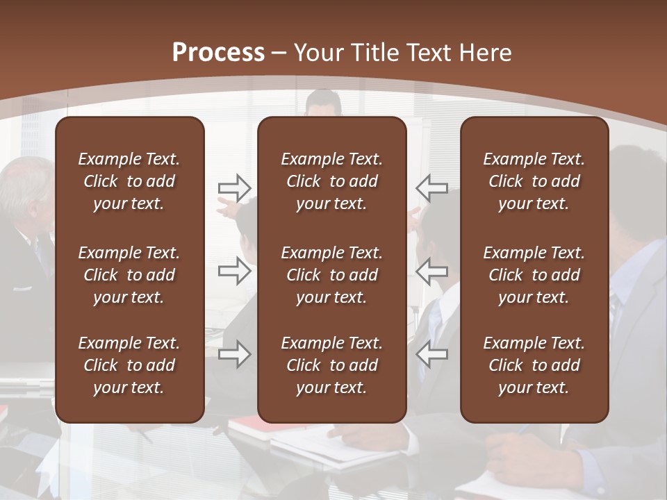 Laptop Partner Businesspeople PowerPoint Template