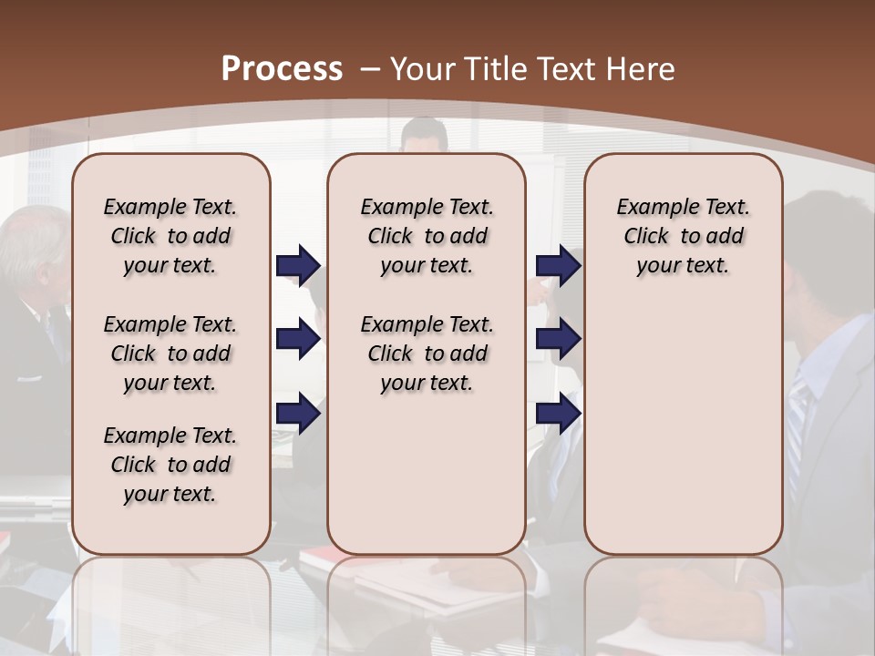 Laptop Partner Businesspeople PowerPoint Template