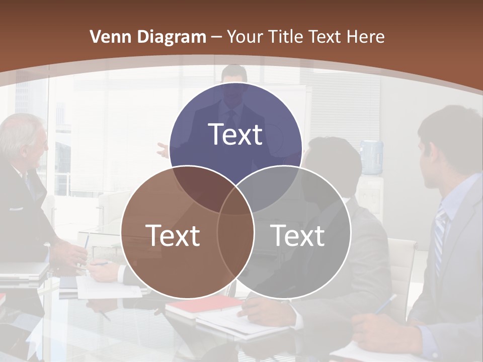 Laptop Partner Businesspeople PowerPoint Template