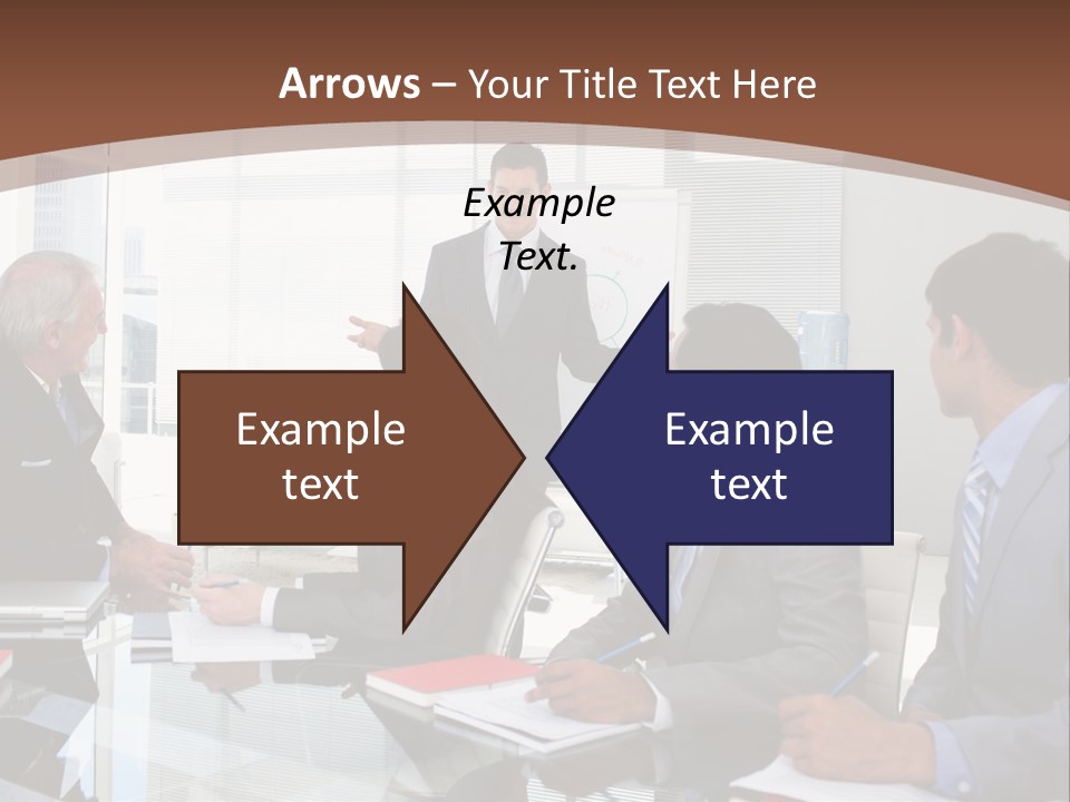 Laptop Partner Businesspeople PowerPoint Template