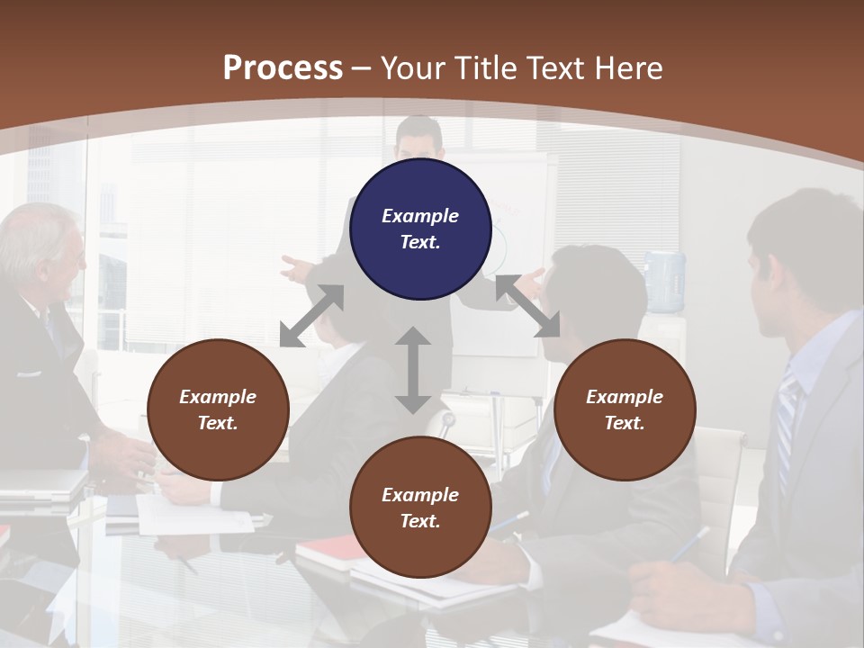 Laptop Partner Businesspeople PowerPoint Template