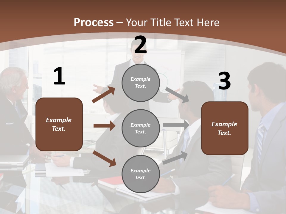 Laptop Partner Businesspeople PowerPoint Template