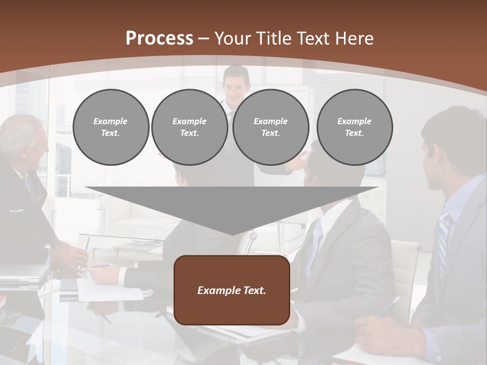 Laptop Partner Businesspeople PowerPoint Template
