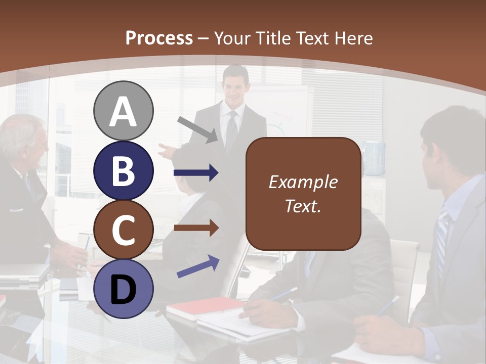 Laptop Partner Businesspeople PowerPoint Template