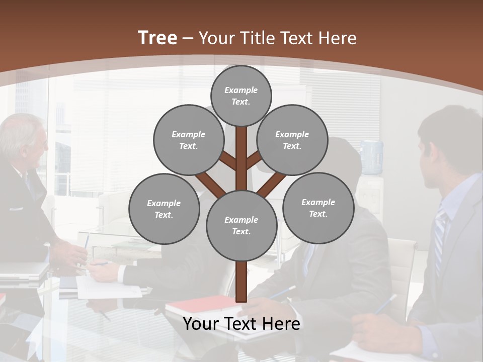 Laptop Partner Businesspeople PowerPoint Template