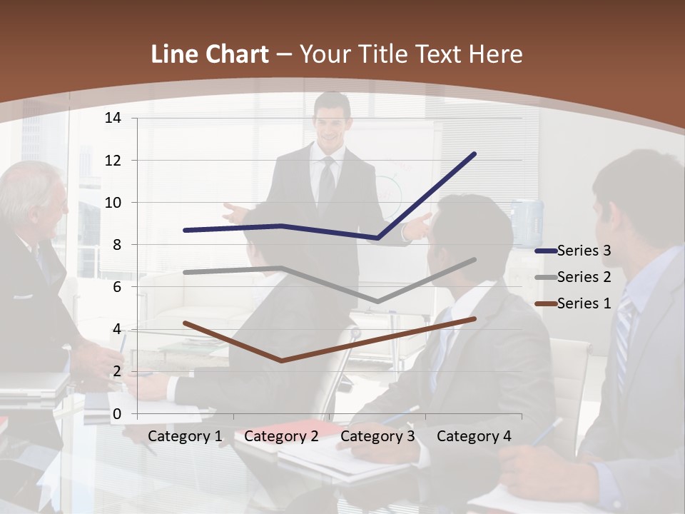 Laptop Partner Businesspeople PowerPoint Template