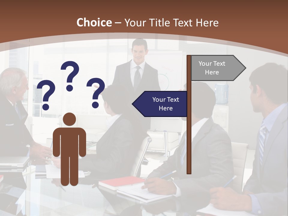 Laptop Partner Businesspeople PowerPoint Template