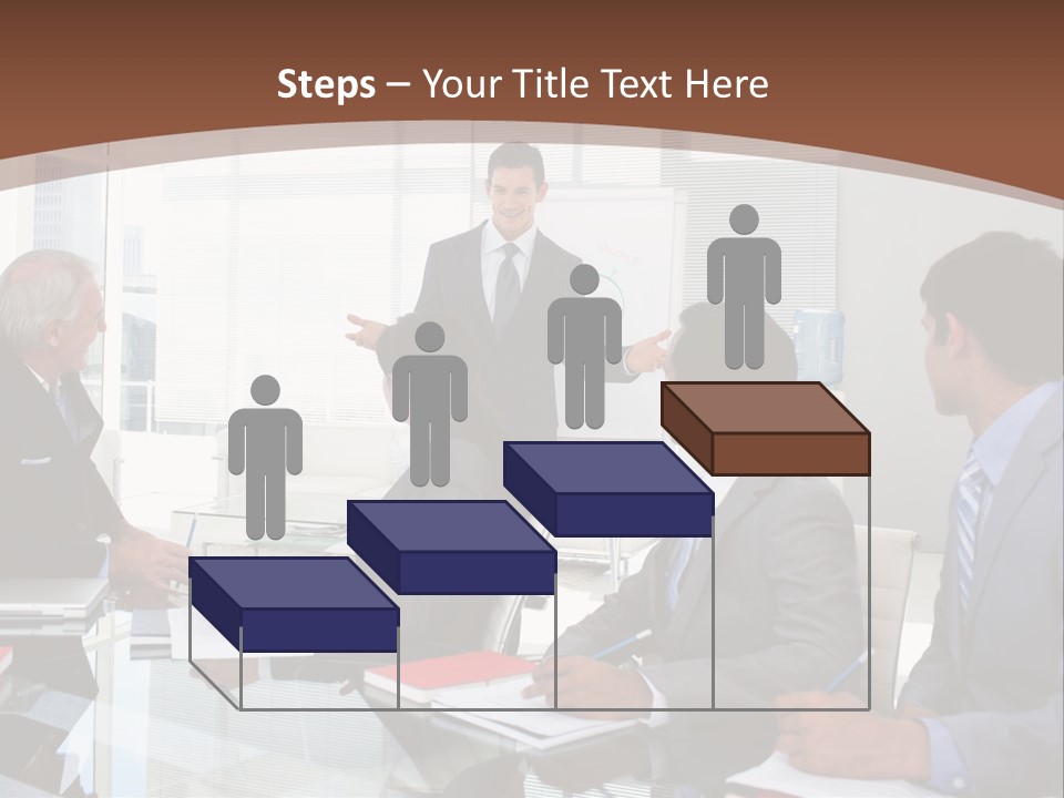 Laptop Partner Businesspeople PowerPoint Template