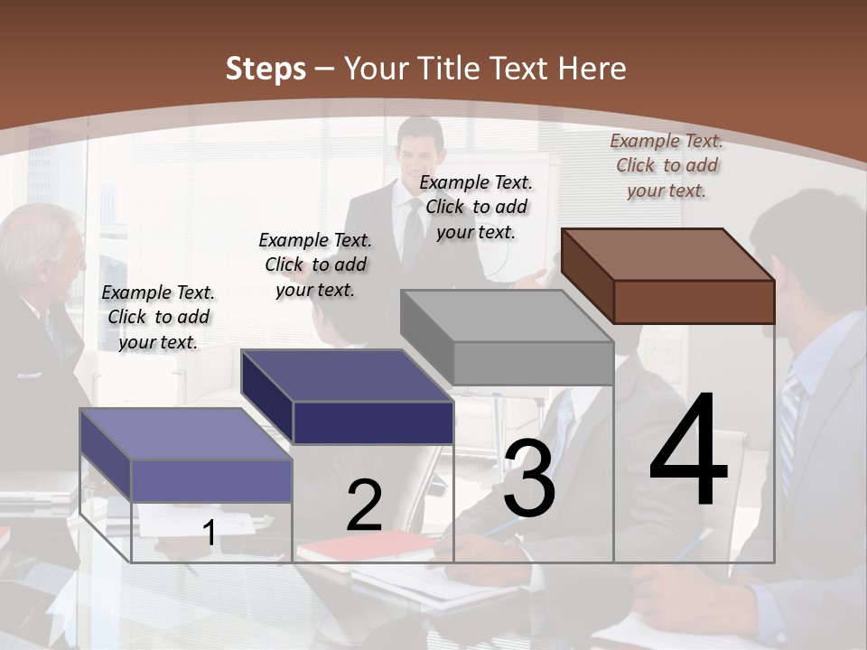 Laptop Partner Businesspeople PowerPoint Template