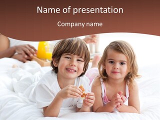 Relaxing Kid People PowerPoint Template