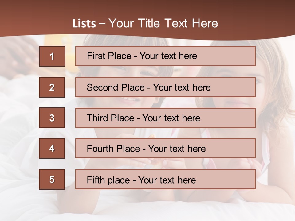 Relaxing Kid People PowerPoint Template