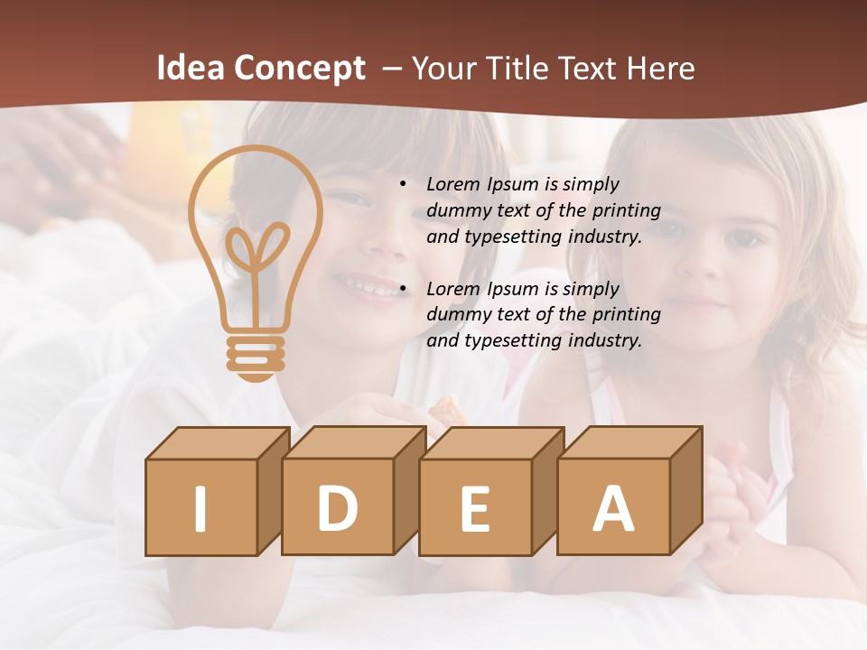 Relaxing Kid People PowerPoint Template