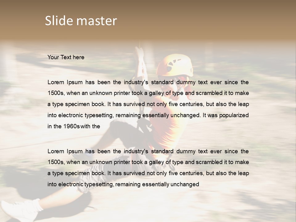 Reliable Flying Equipment PowerPoint Template