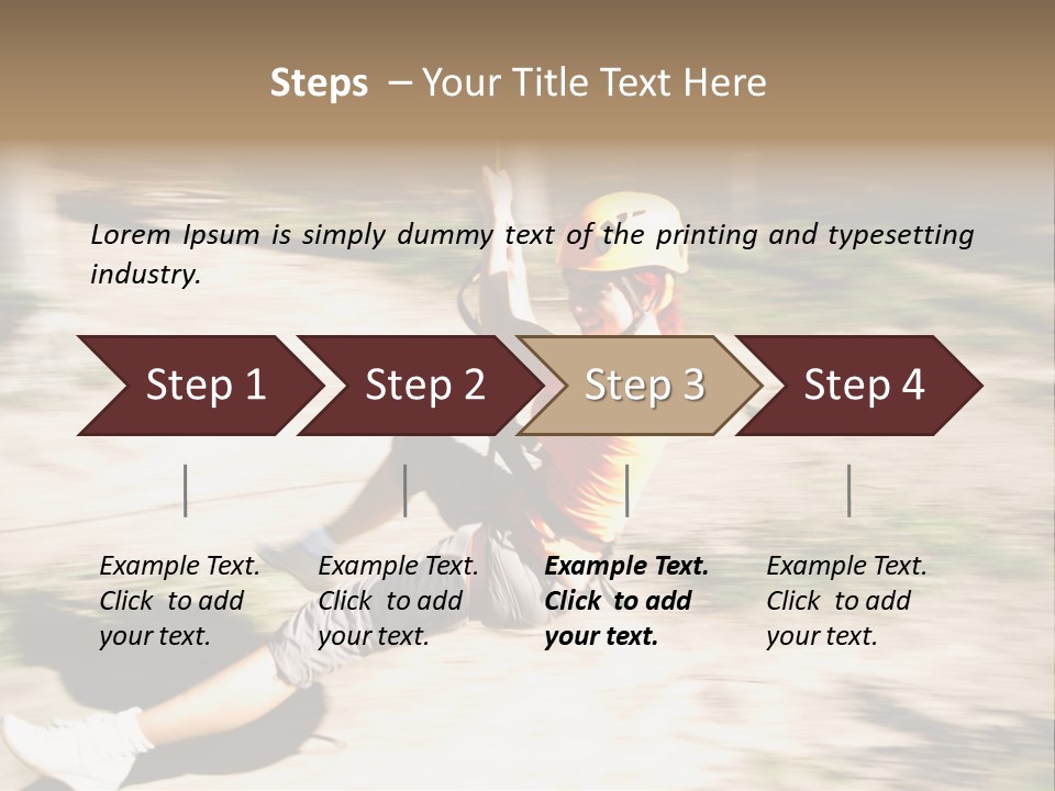 Reliable Flying Equipment PowerPoint Template