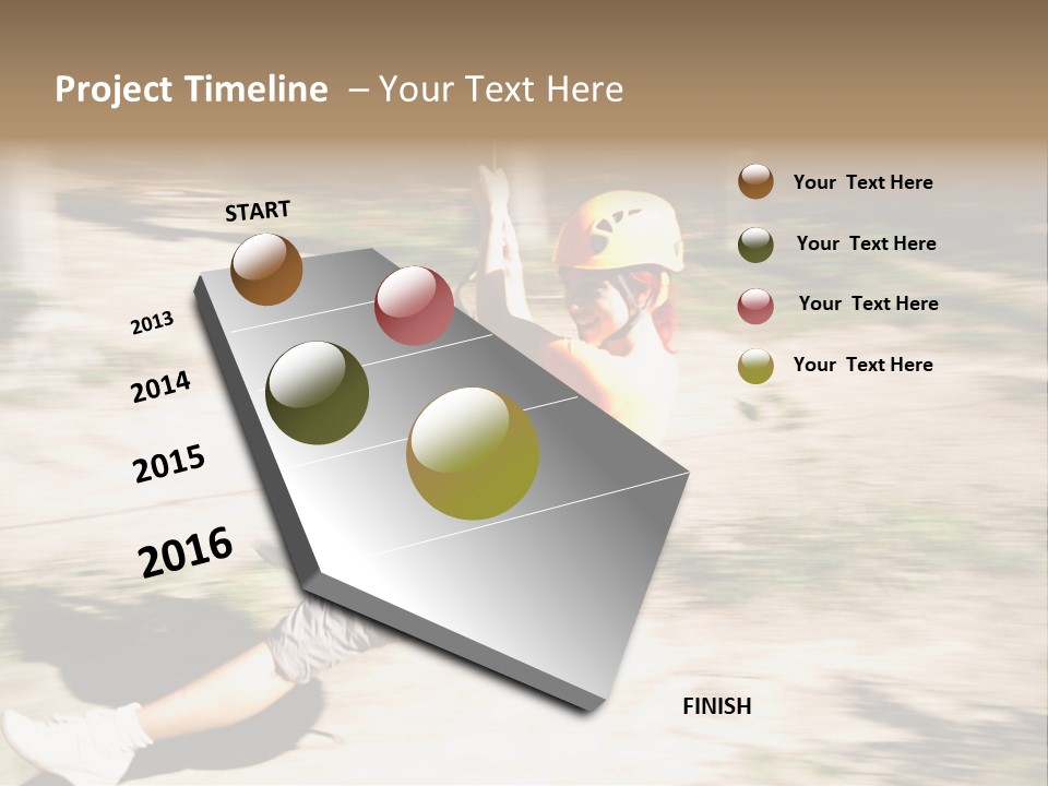 Reliable Flying Equipment PowerPoint Template