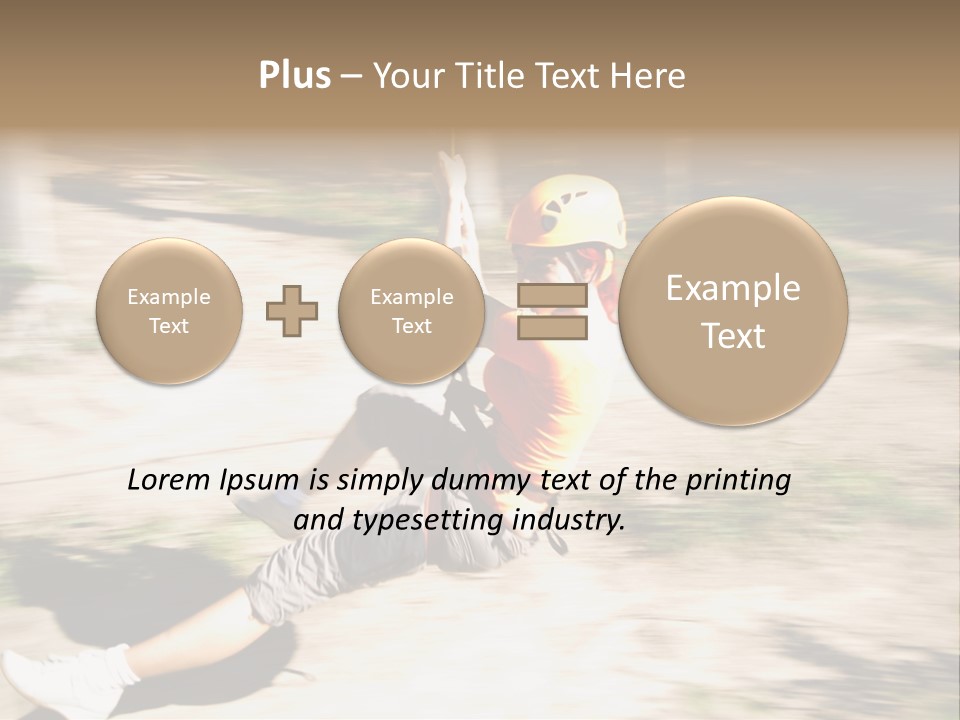 Reliable Flying Equipment PowerPoint Template