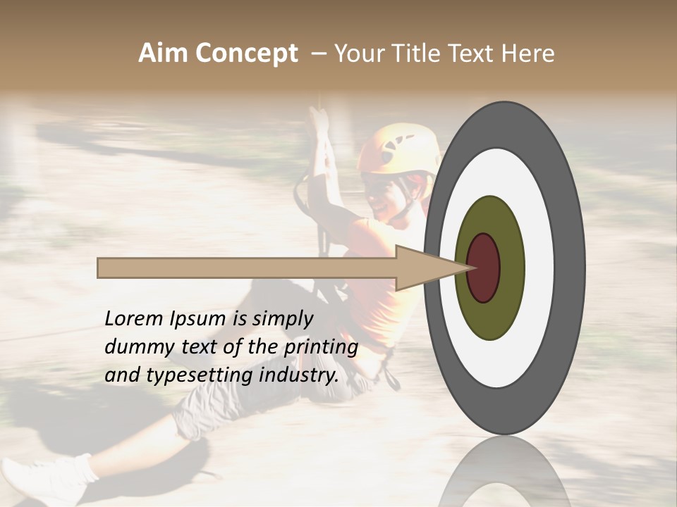 Reliable Flying Equipment PowerPoint Template