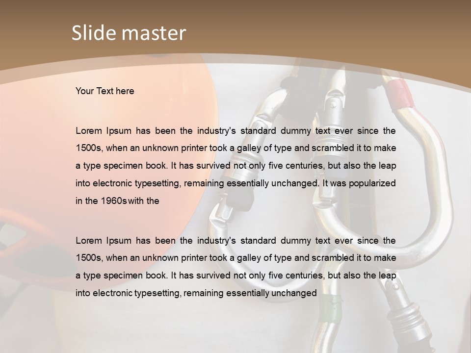 Snap Device Helmet PowerPoint Template