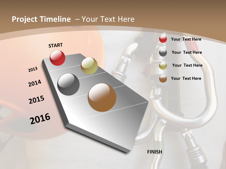Snap Device Helmet PowerPoint Template