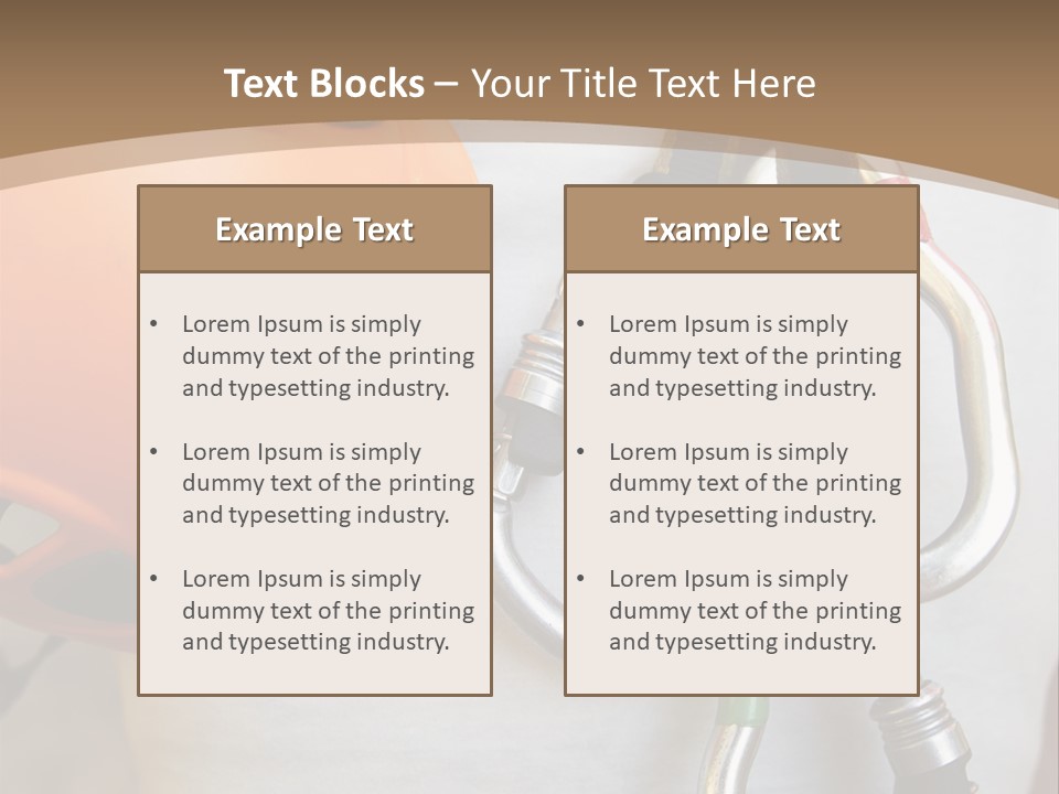 Snap Device Helmet PowerPoint Template