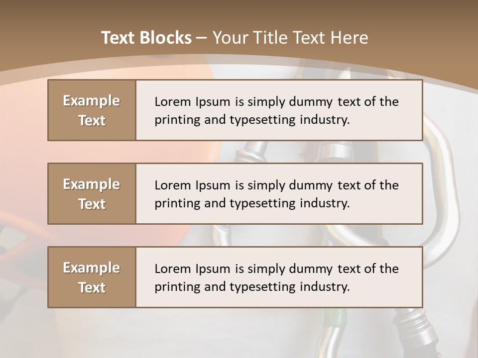 Snap Device Helmet PowerPoint Template