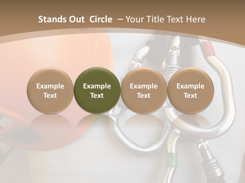 Snap Device Helmet PowerPoint Template