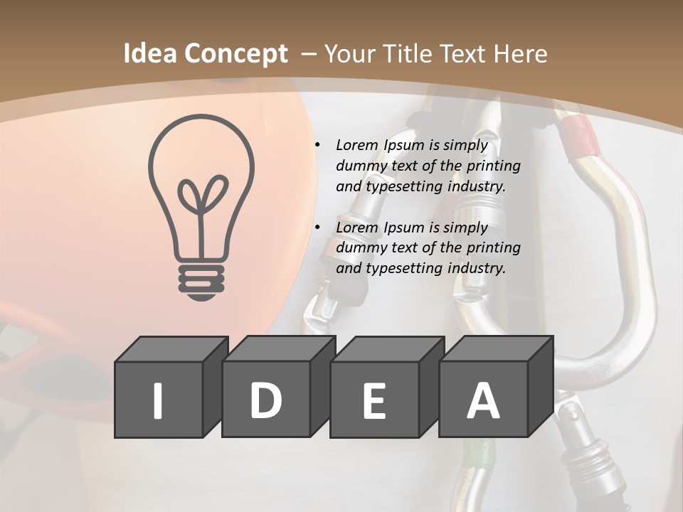 Snap Device Helmet PowerPoint Template