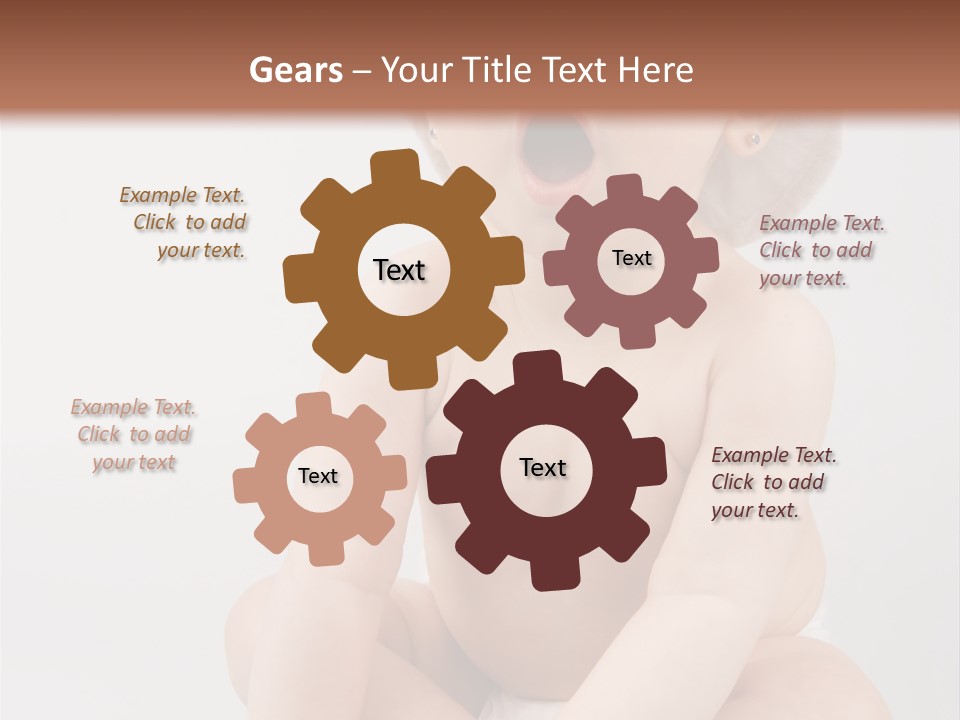 White Isolated People PowerPoint Template