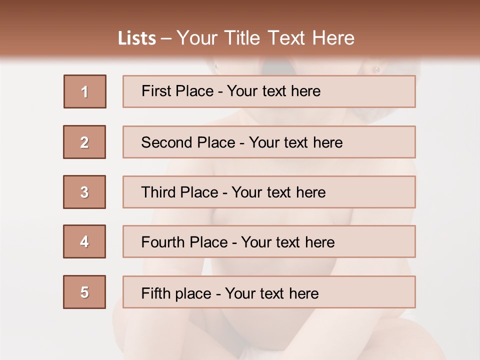 White Isolated People PowerPoint Template