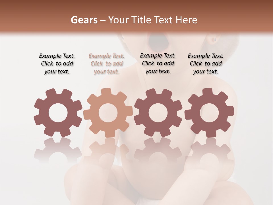 White Isolated People PowerPoint Template