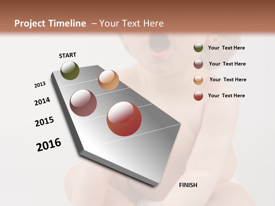 White Isolated People PowerPoint Template