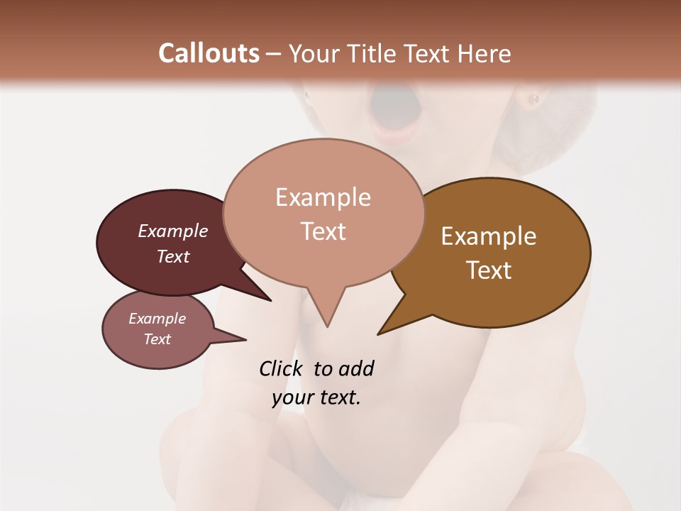 White Isolated People PowerPoint Template