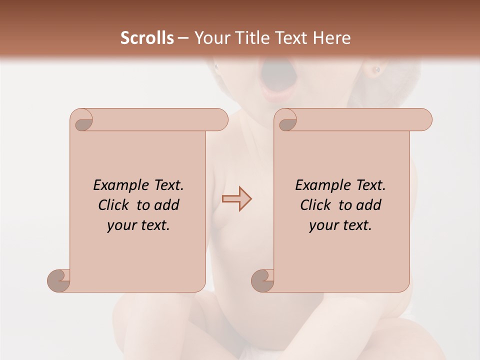 White Isolated People PowerPoint Template
