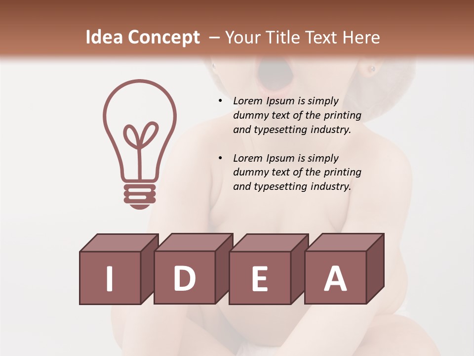 White Isolated People PowerPoint Template