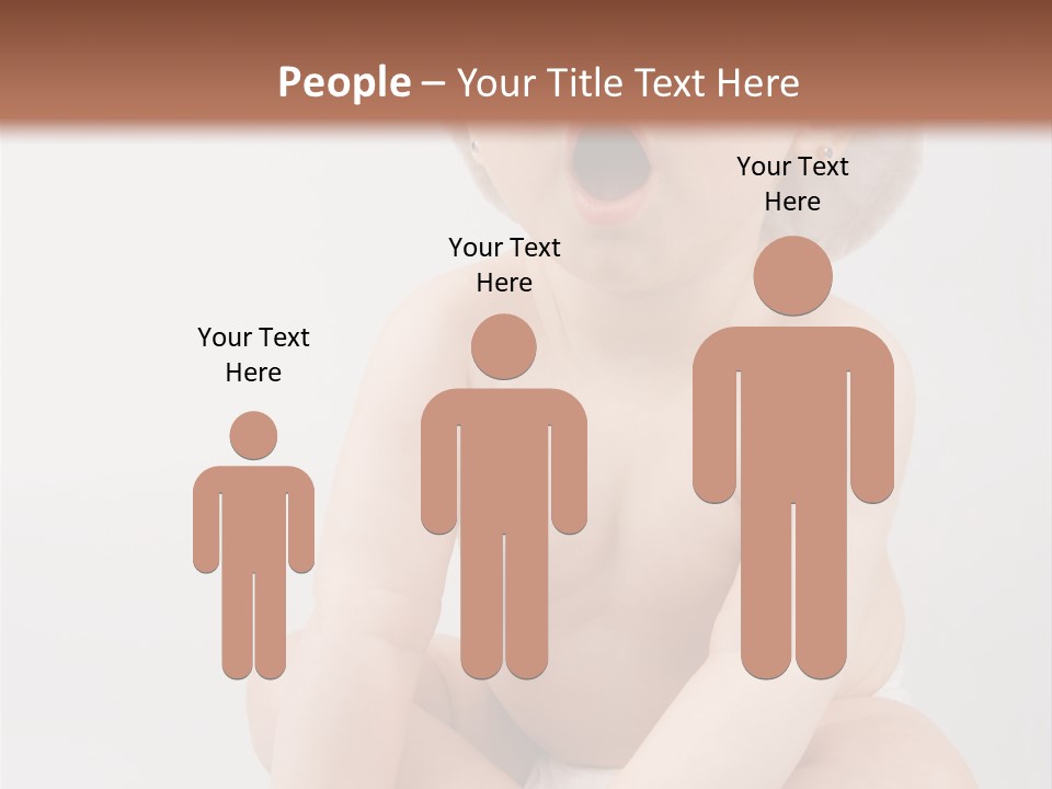 White Isolated People PowerPoint Template