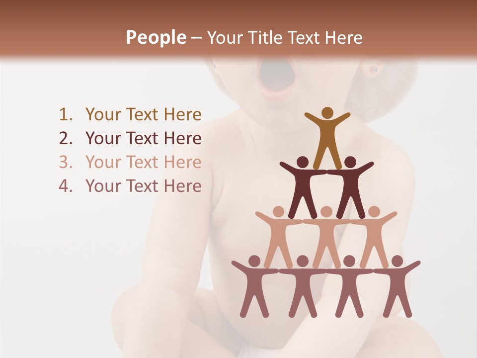 White Isolated People PowerPoint Template