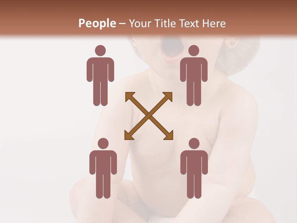 White Isolated People PowerPoint Template