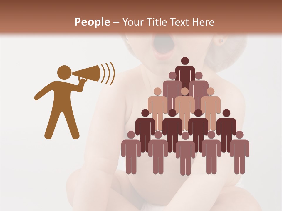 White Isolated People PowerPoint Template