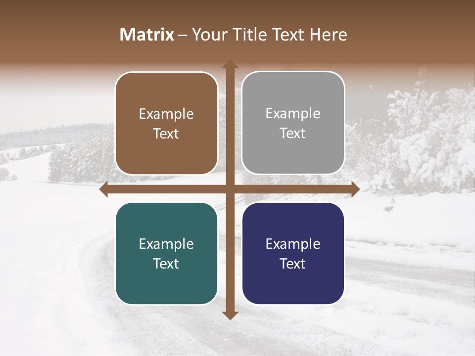 Cold Branch Snow PowerPoint Template