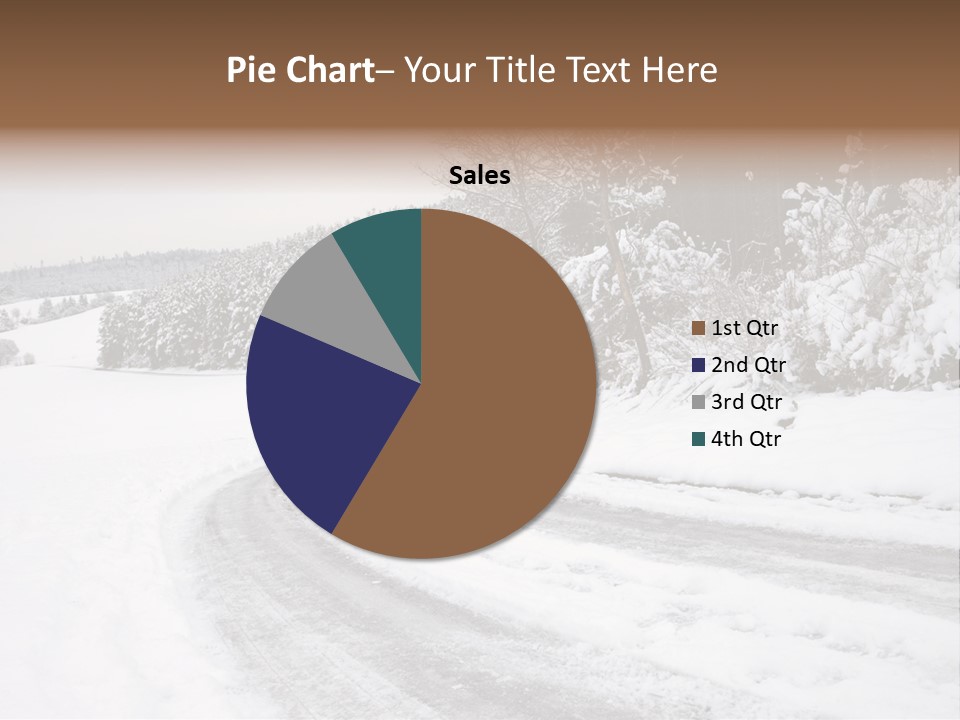 Cold Branch Snow PowerPoint Template