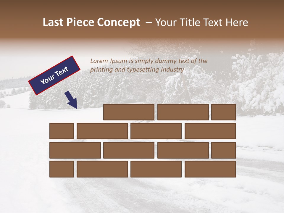 Cold Branch Snow PowerPoint Template
