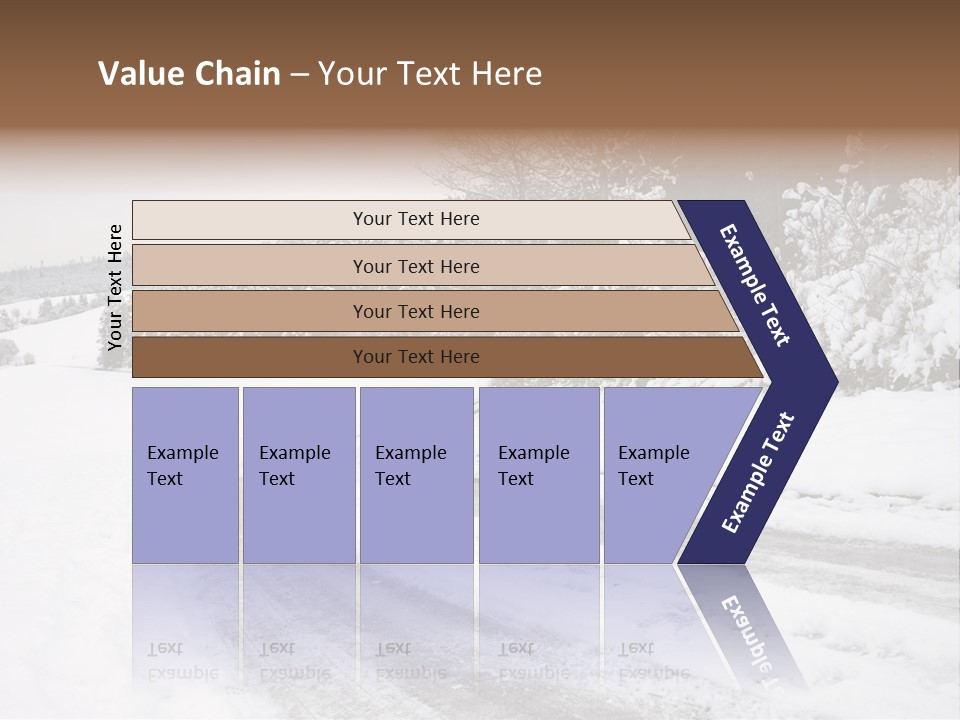 Cold Branch Snow PowerPoint Template