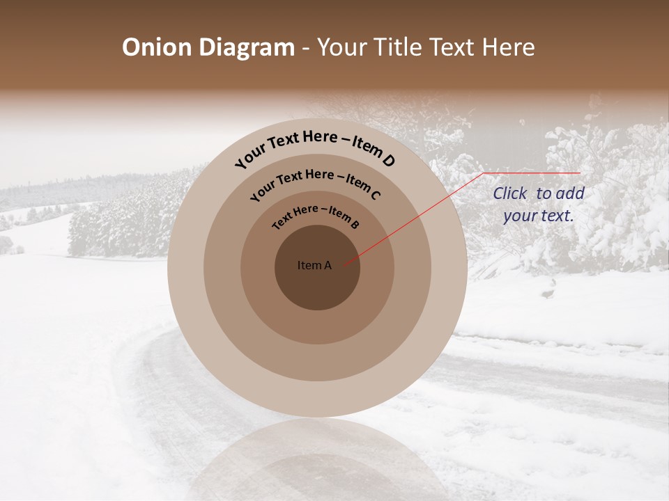 Cold Branch Snow PowerPoint Template