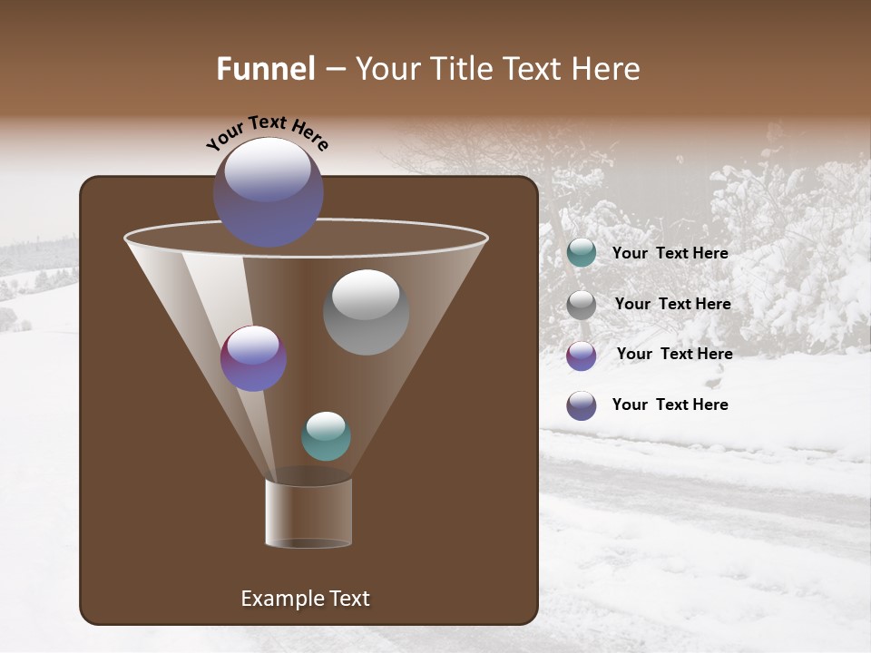 Cold Branch Snow PowerPoint Template