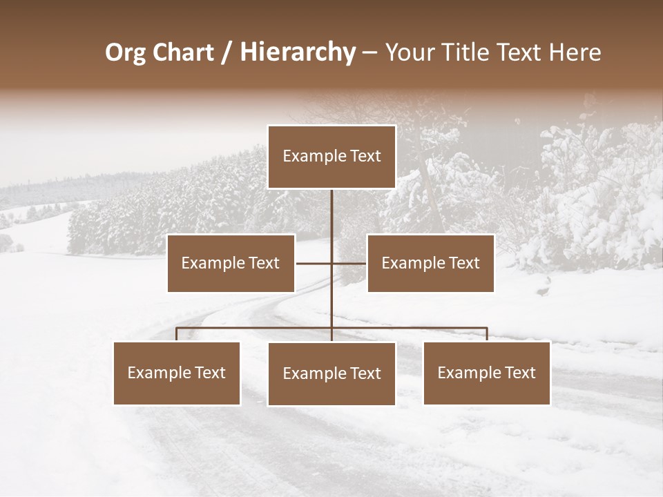 Cold Branch Snow PowerPoint Template