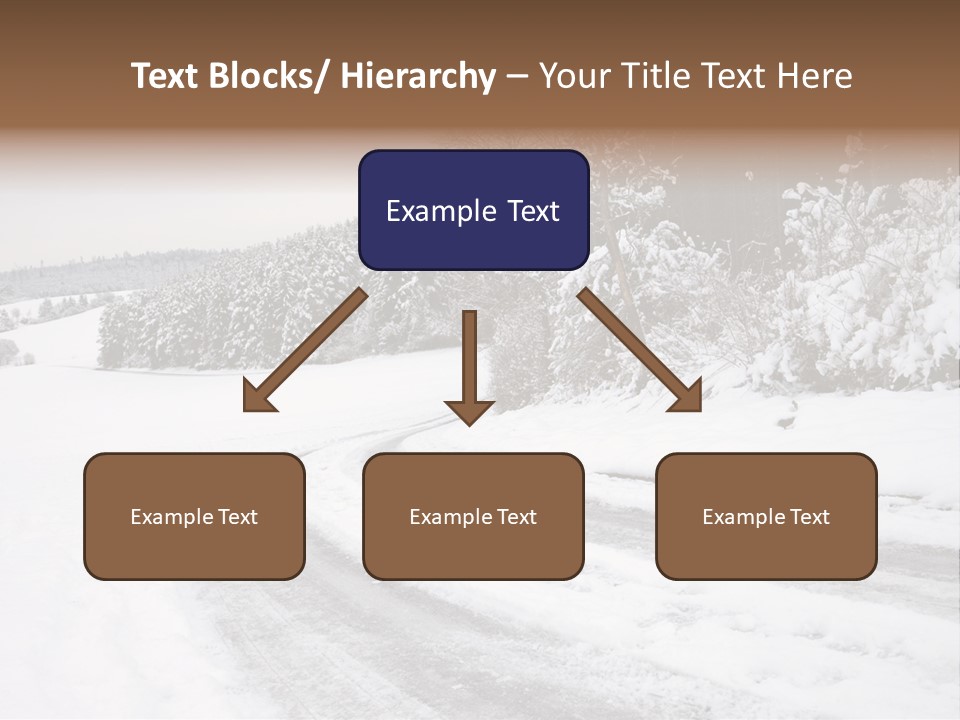 Cold Branch Snow PowerPoint Template